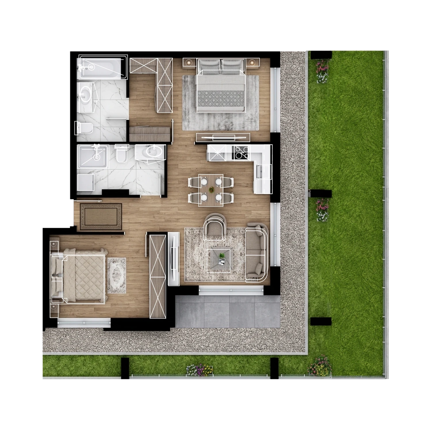 H1A-F1-U2 base plan