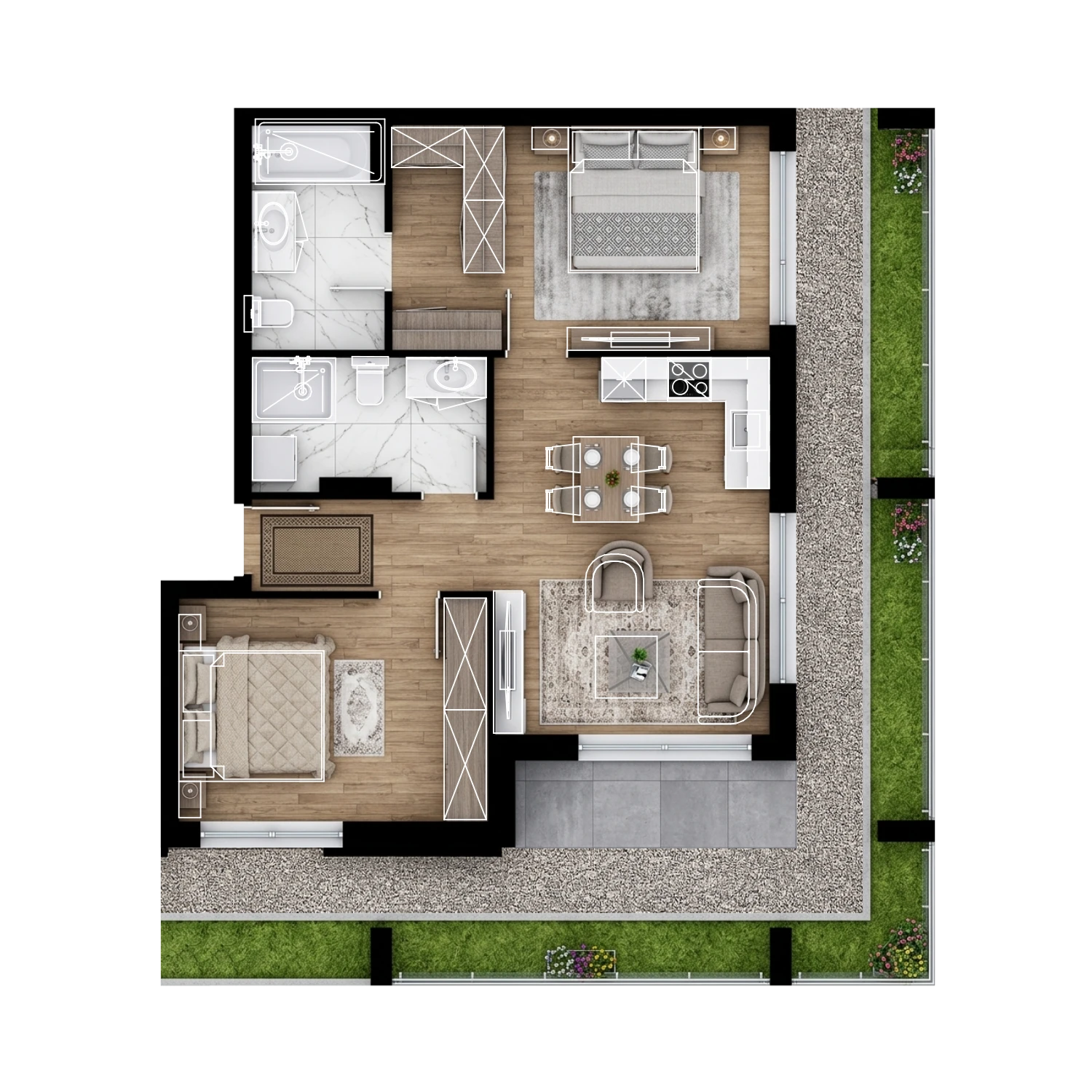 H1A-F2-U2 base plan